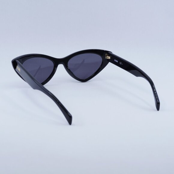 Moschino MOS006/S 0807 IR Sunglasses Black Cat Eye Frame, Grey Lenses - Picture 5 of 13
